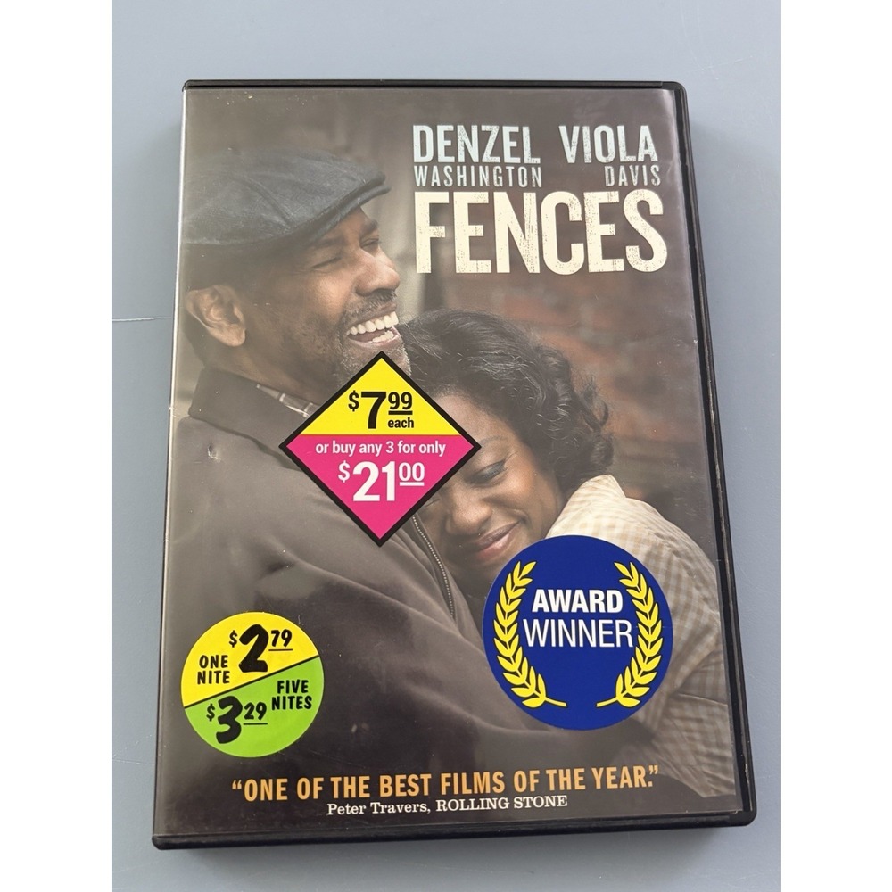 Fences DVD Denzel Washington Viola Davis Movie